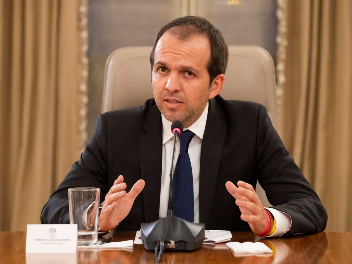 Ministro Ernesto Lucena en el programa Prevención y Acción