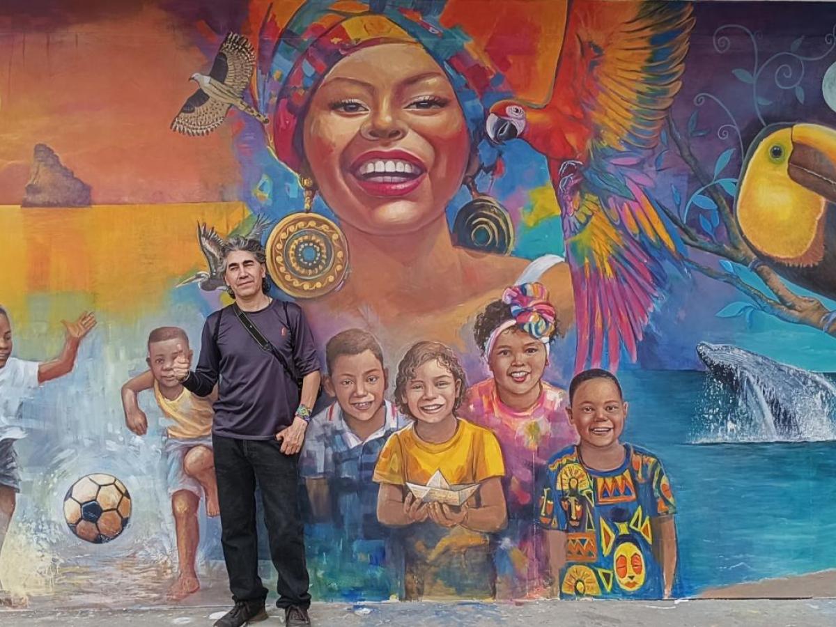 Mural por la vida en Tumaco