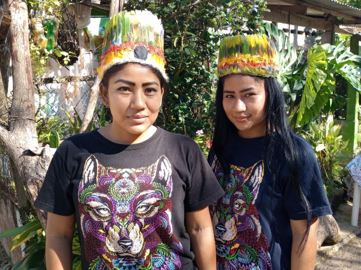 Artesanías verdes de sabedoras indígenas en Putumayo