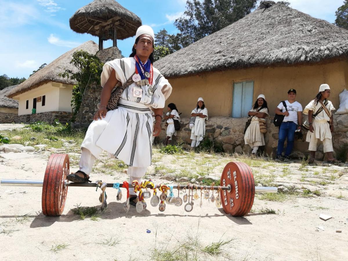 Jesús David Gómez, deportista arhuaco