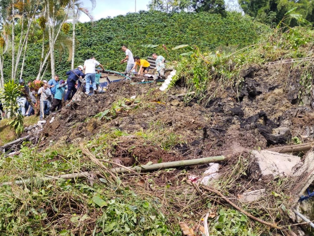 Derrumbe en Andes, Antioquia: muertos y heridos