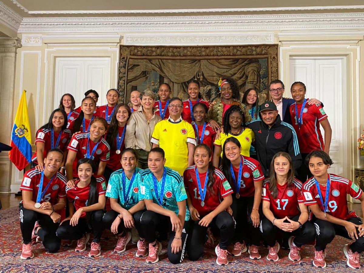 Reconocimiento a la Selección Colombia Femenina Sub 17 del Gobierno