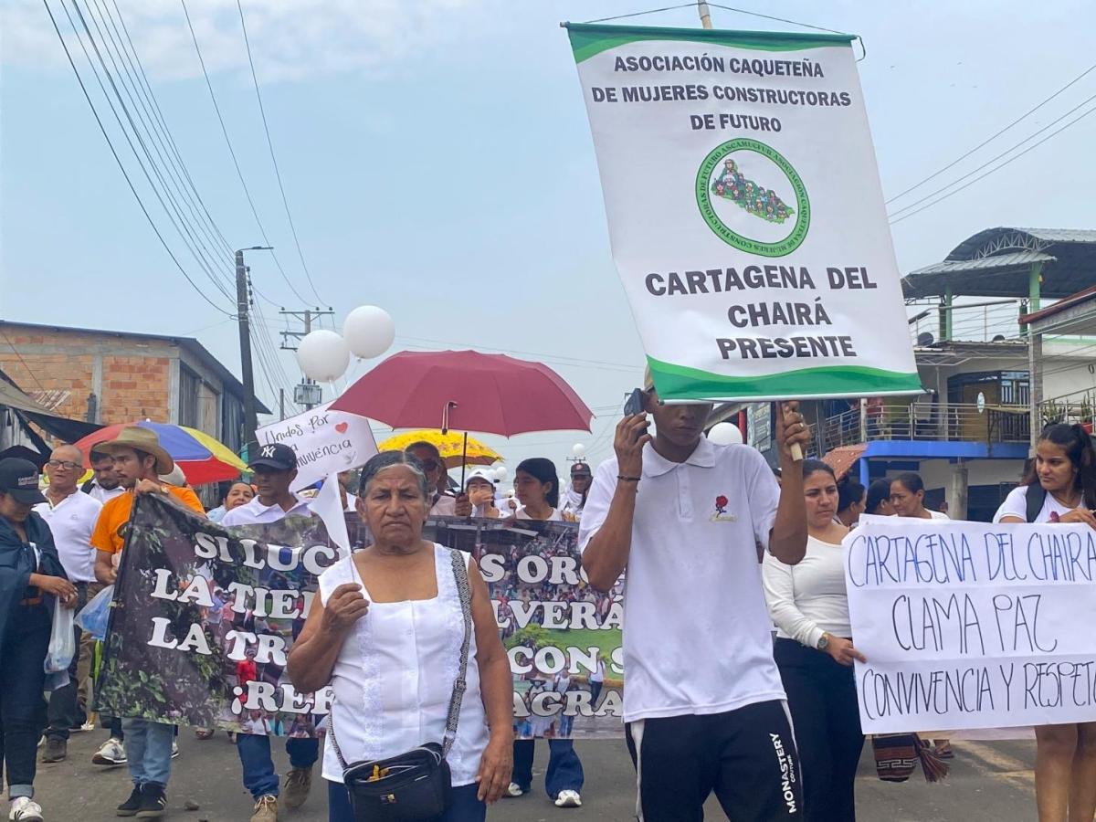 Cartagena del Chairá se moviliza por la vida, la paz y la convivencia