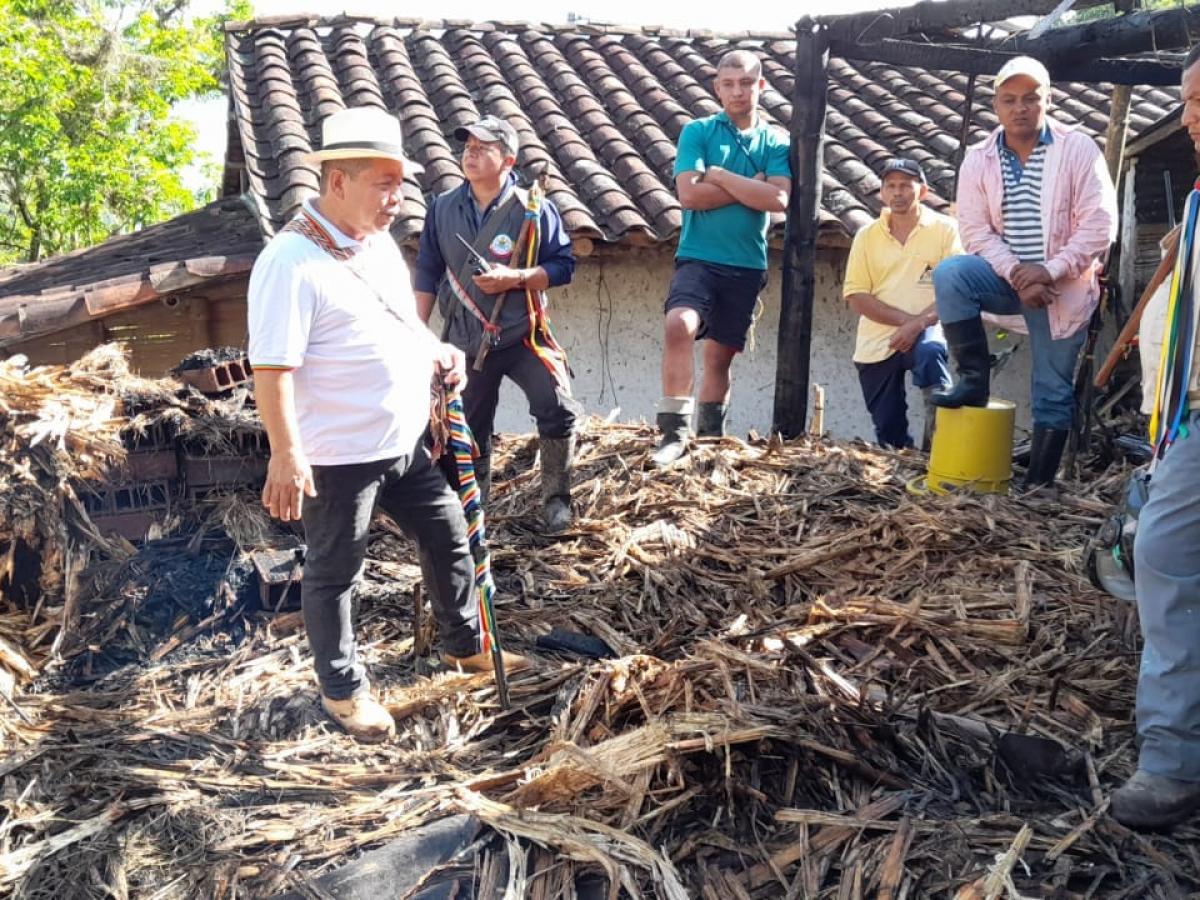 Incendios en trapiches indígenas dejan más de 20 familias afectadas en Riosucio, Caldas