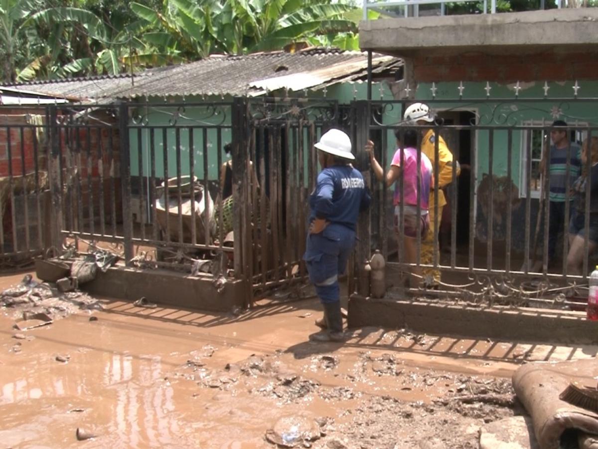 Damnificados por las lluvias en Supía, Caldas