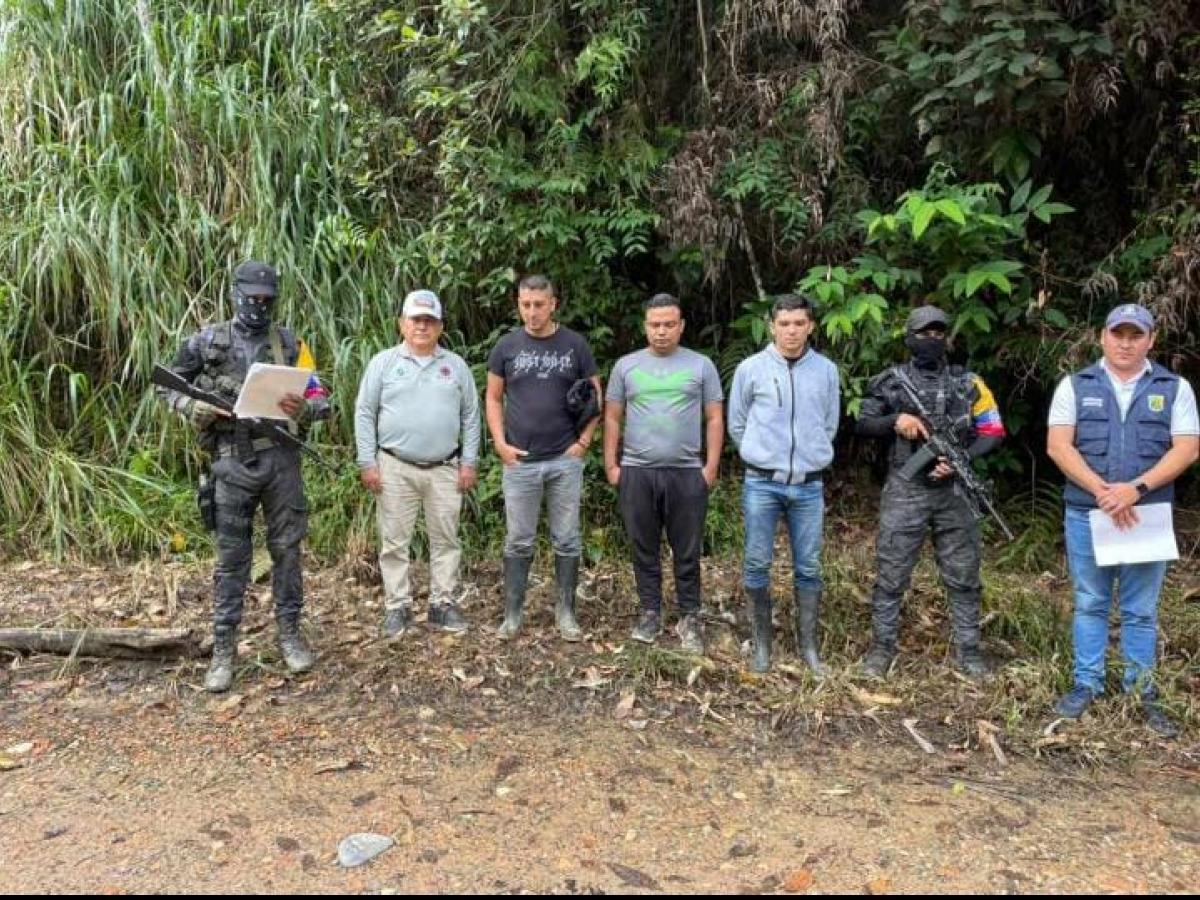 Acción humanitaria permitió la liberación de tres policías en el Catatumbo. 