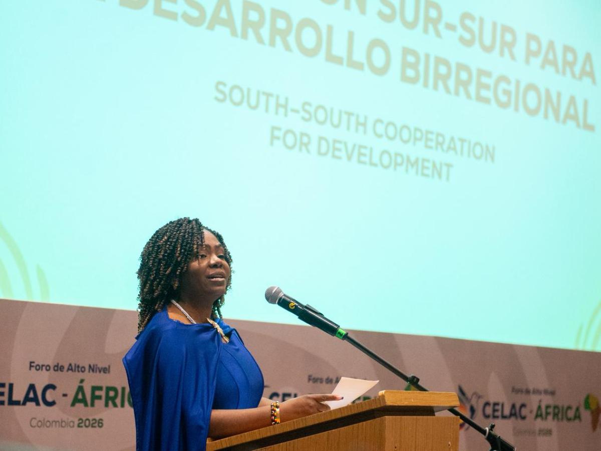 Francia Márquez propone ruta comercial entre Colombia y Ghana en Foro CELAC-África