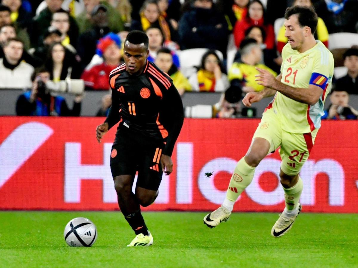 La Selección Colombia le ganó a España en partido amistoso