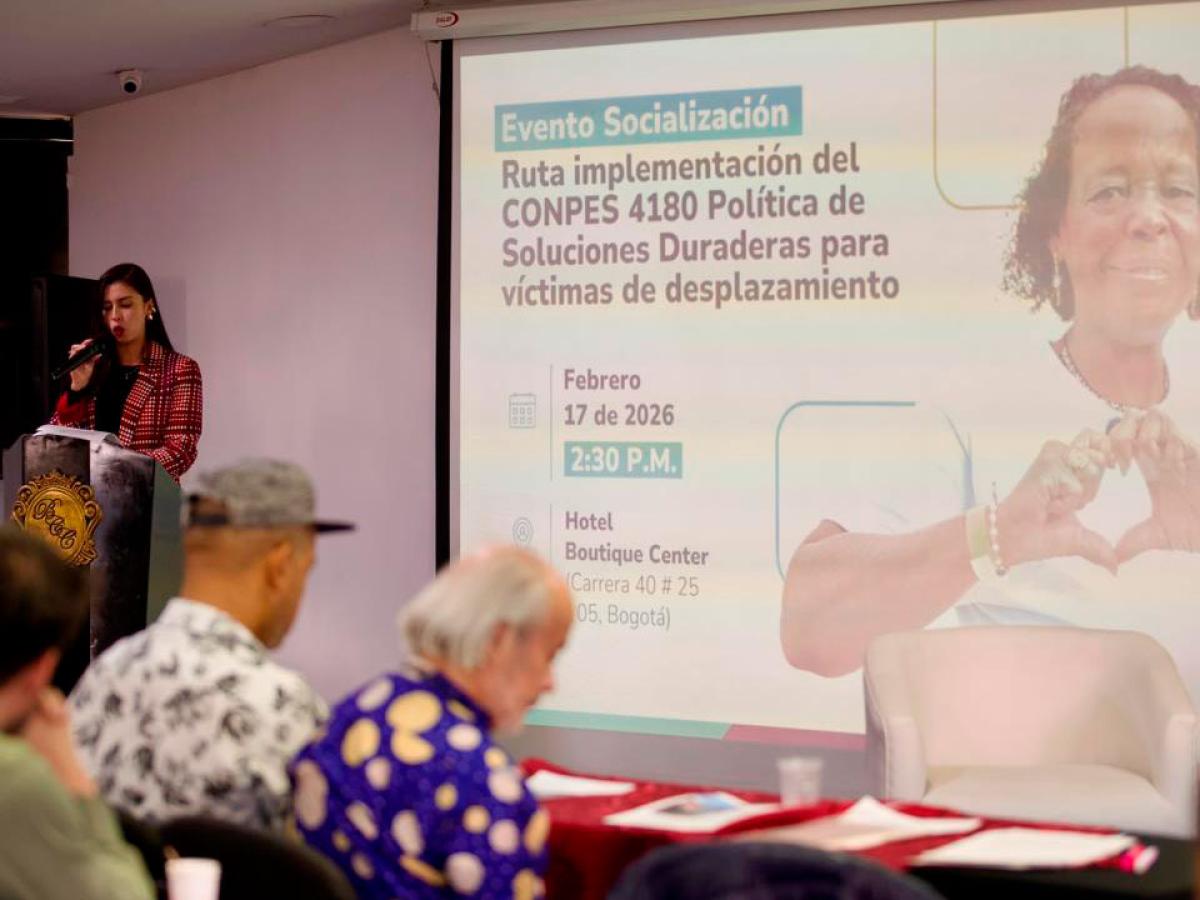 Gobierno presentó Conpes 4180 para víctimas de desplazamiento
