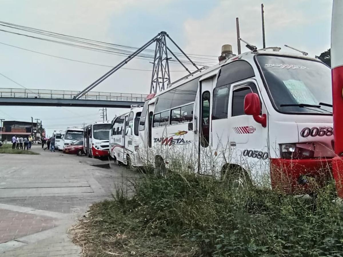 Villavicencio: protesta de transporte urbano colectivo afecta movilidad