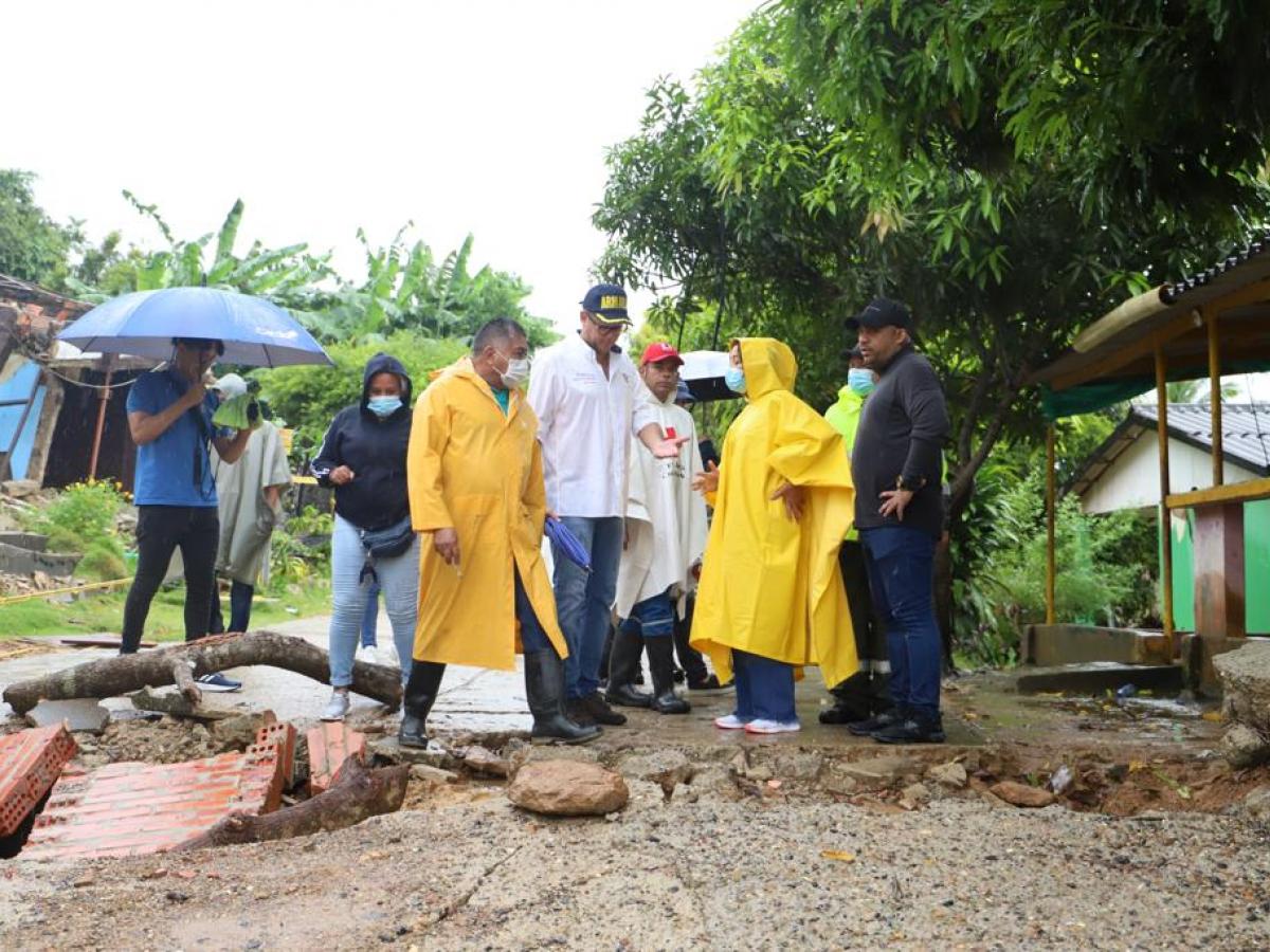 Reubican a 89 familias afectadas por derrumbes en Piojó, Atlántico