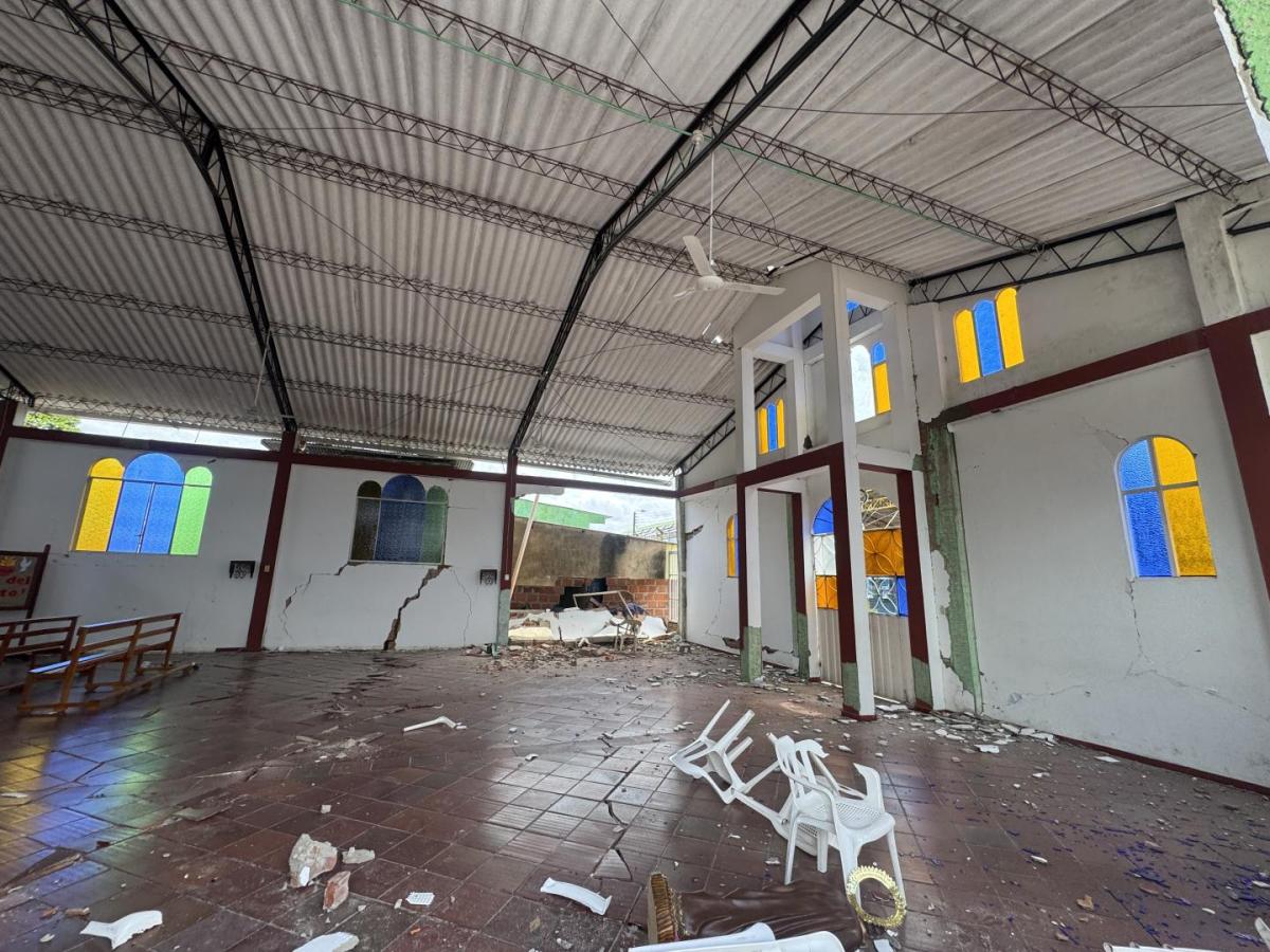 Daños por sismo en Paratebueno