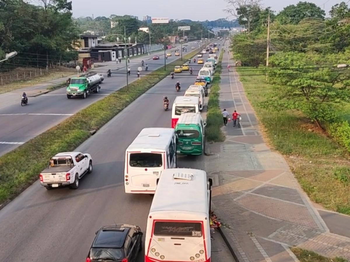 Movilidad Villavicencio: gremio de transporte colectivo levantó protesta