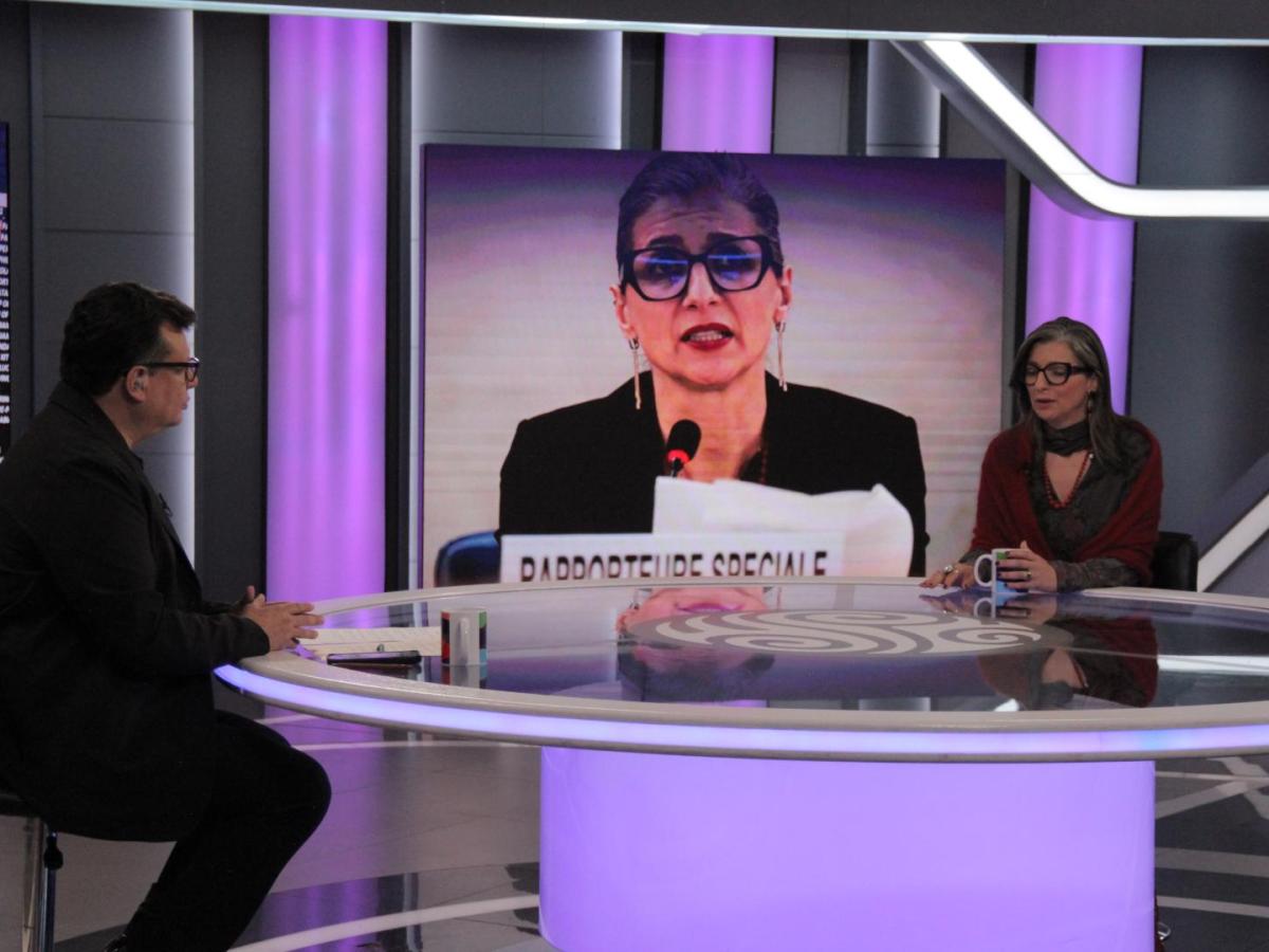 Relatora de la ONU sobre genocidio en gaza en noches de opinión