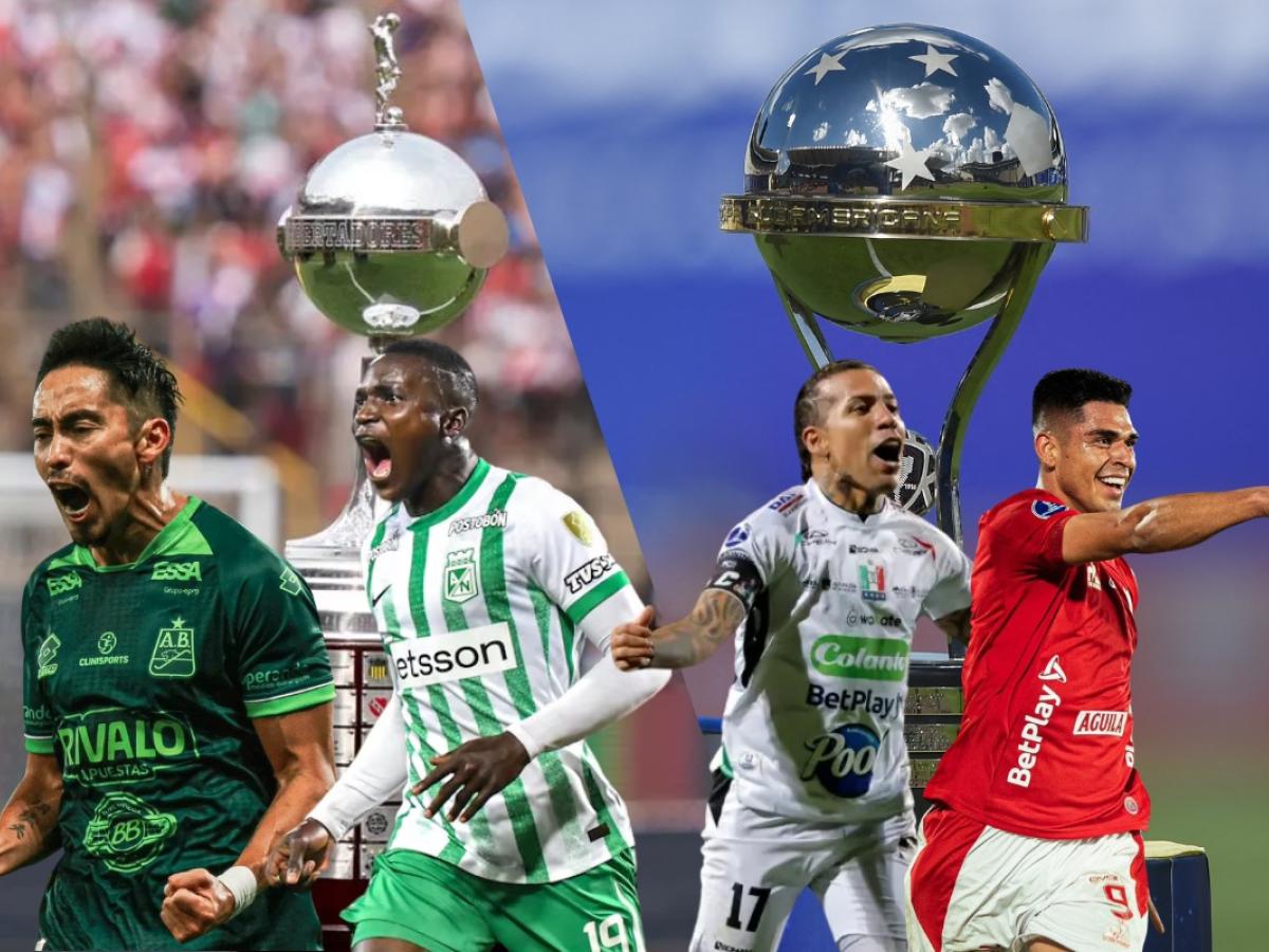 Equipos colombianos en Copa Libertadores y Sudamericana 2025