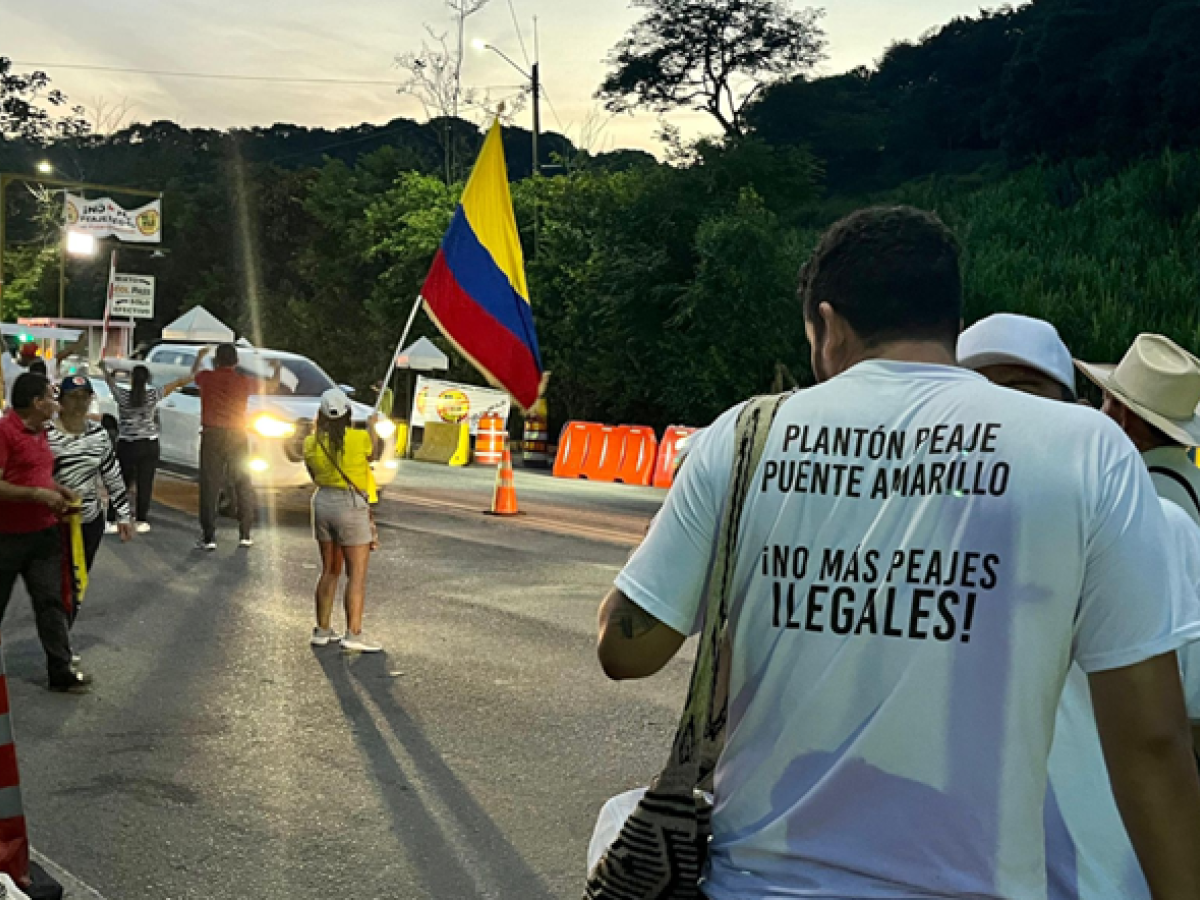 Protestas en peajes del Meta