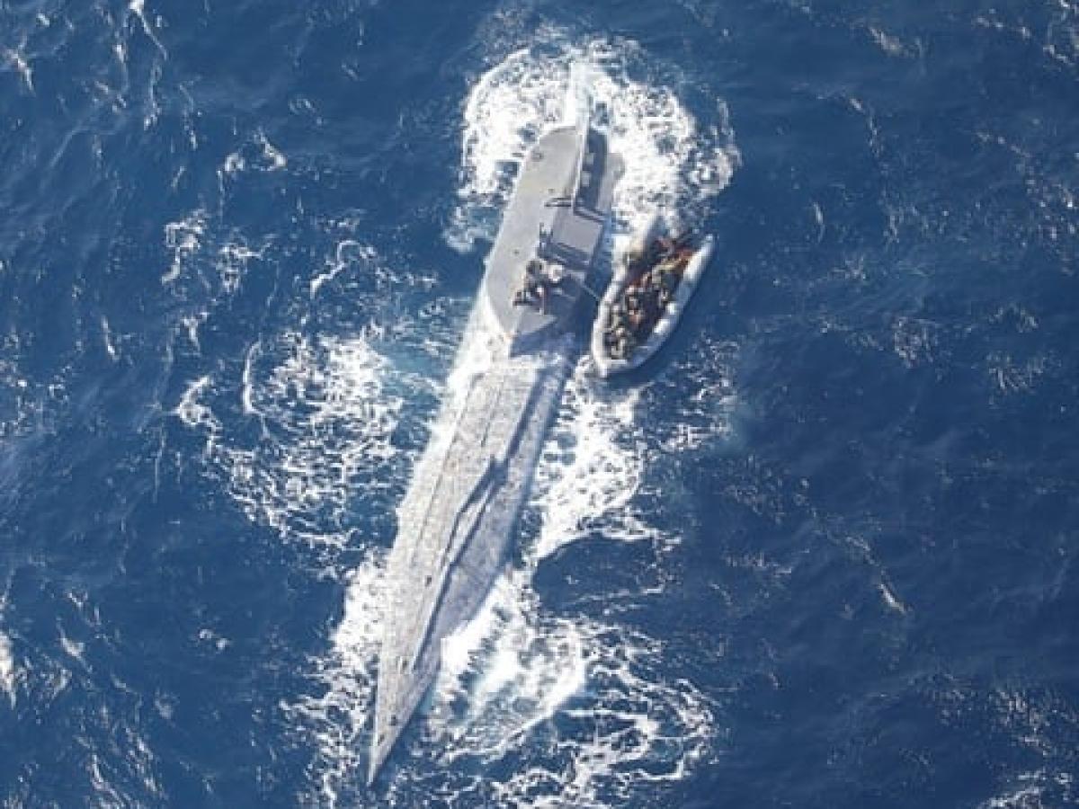 Incautación de submarino Colombia- Estados Unidos 