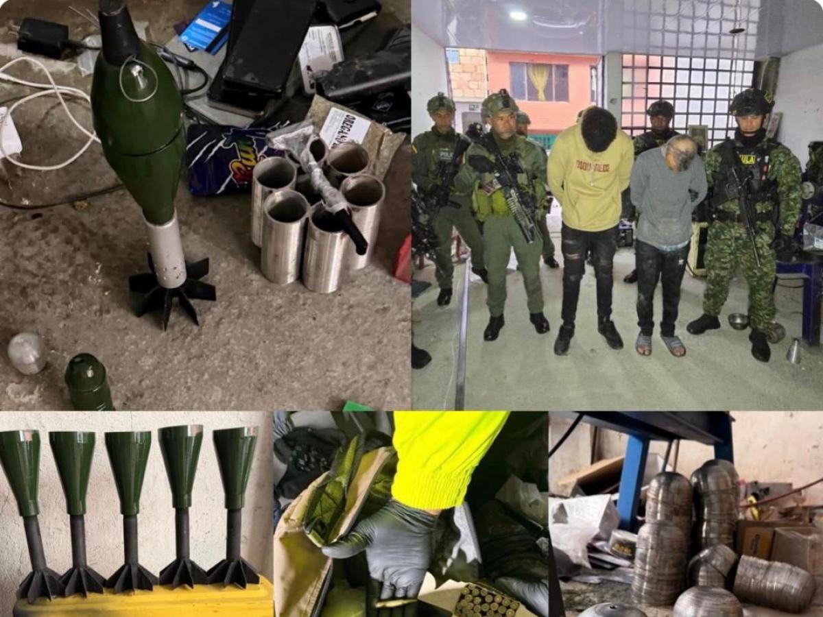 Incautan en Bogotá depósito clandestino dedicado a la fabricación de artefactos explosivos