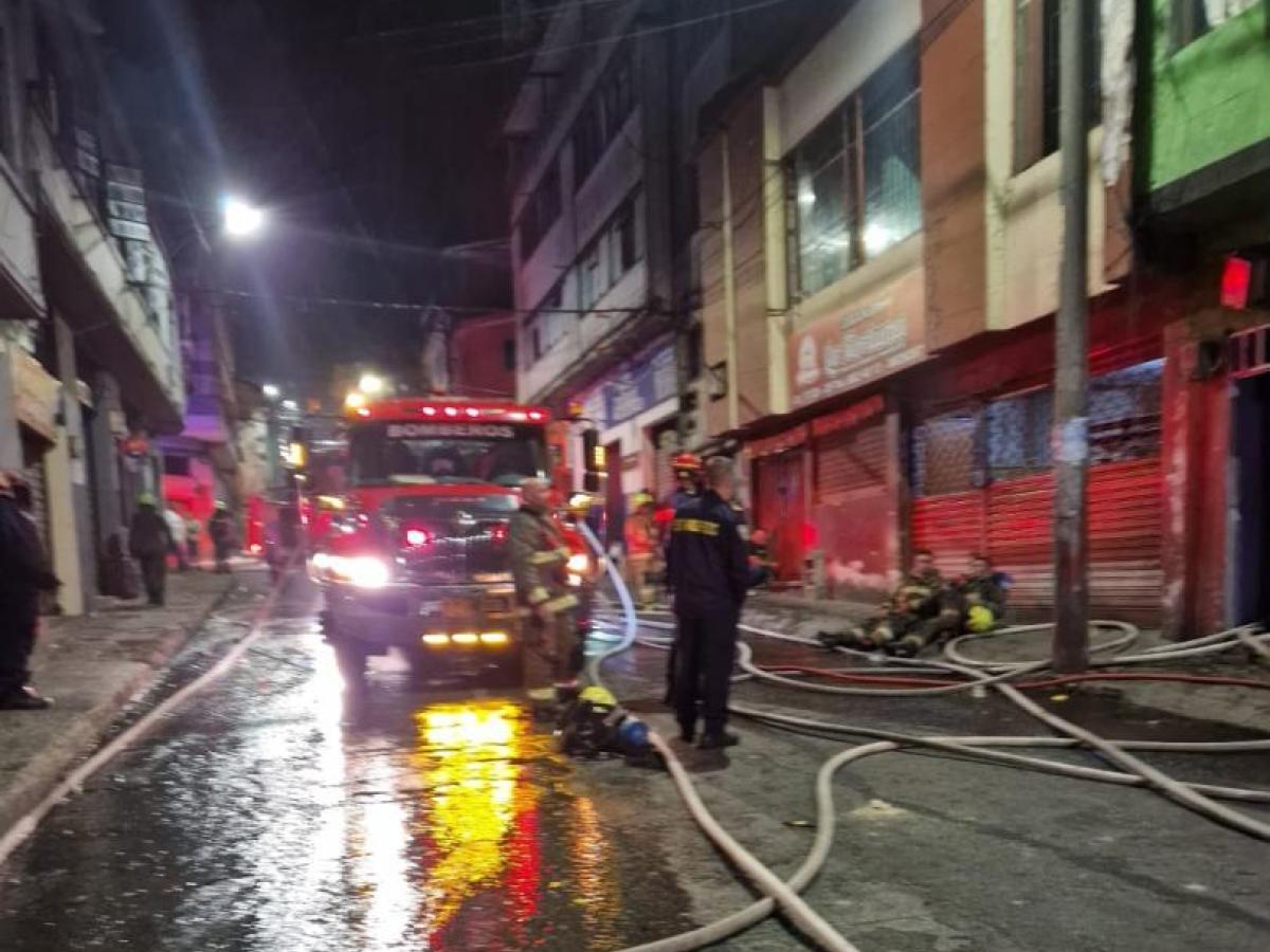 Incendio en centro de Manizales