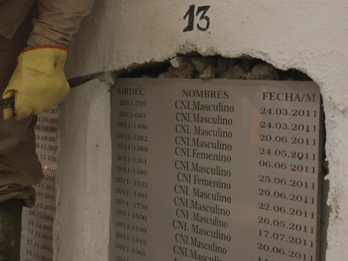 Intervención cementerio en Cali, recuperación víctimas de desaparición