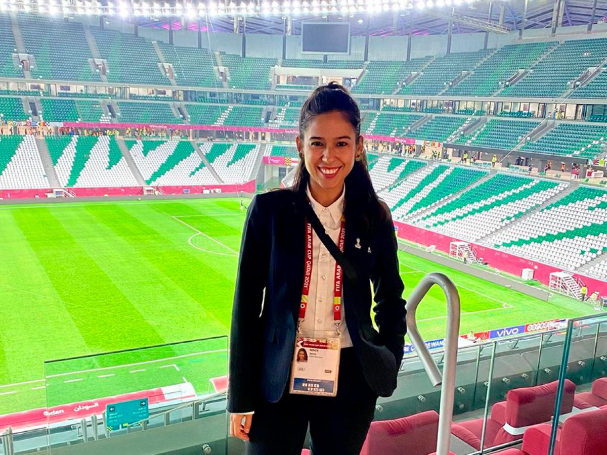 Jenny Ninck, colombiana que trabaja en FIFA 
