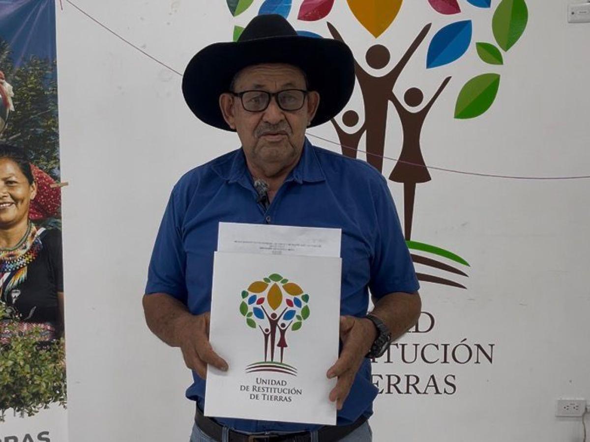 José Baudilio Montenegro restitución de tierras Meta