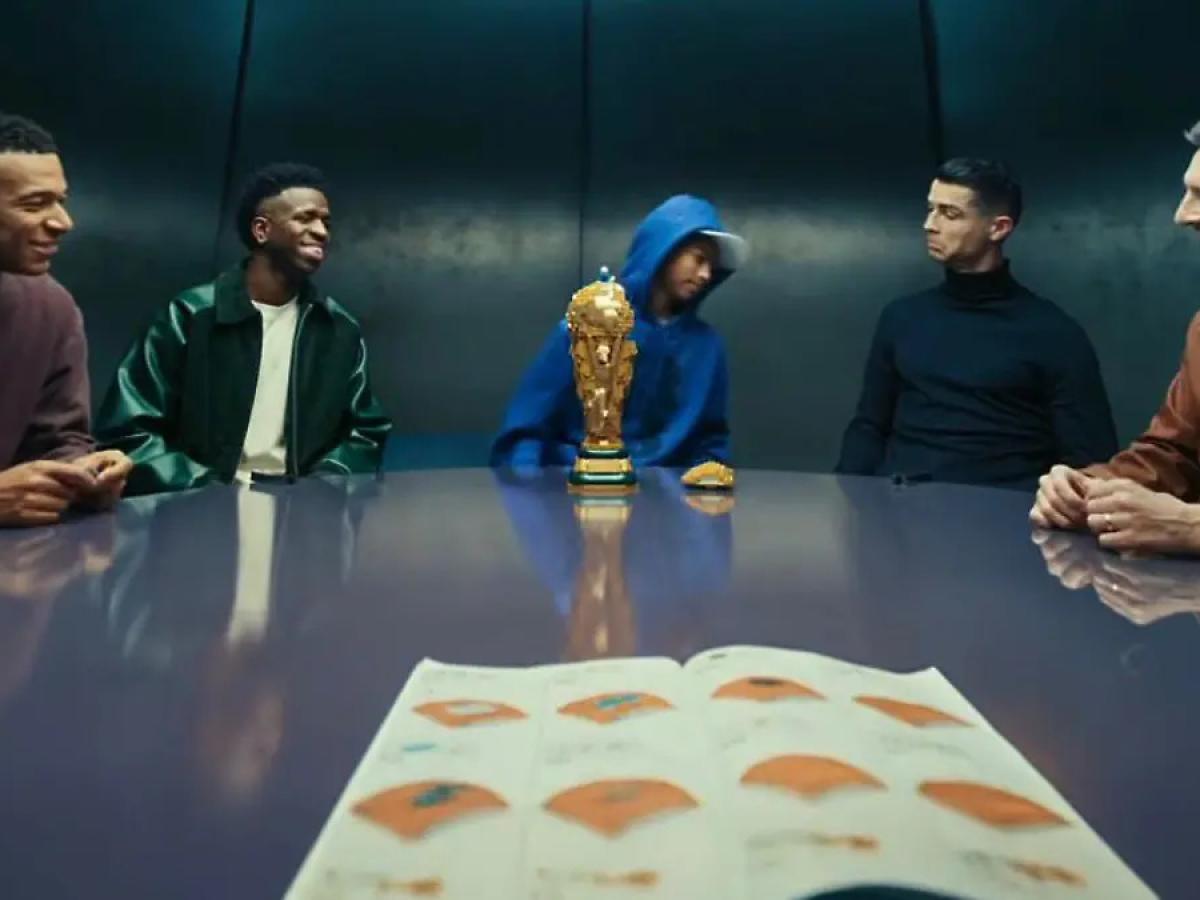 Messi, Cristiano, Mbappé y Vinícius juntos en comercial del Mundial 2026