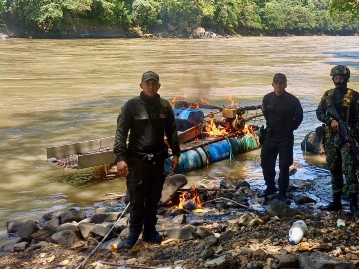 Autoridades dieron golpe a la minería ilegal en Antioquia