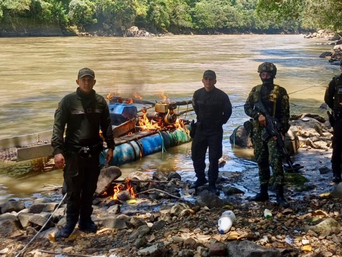 Autoridades dieron golpe a la minería ilegal en Antioquia