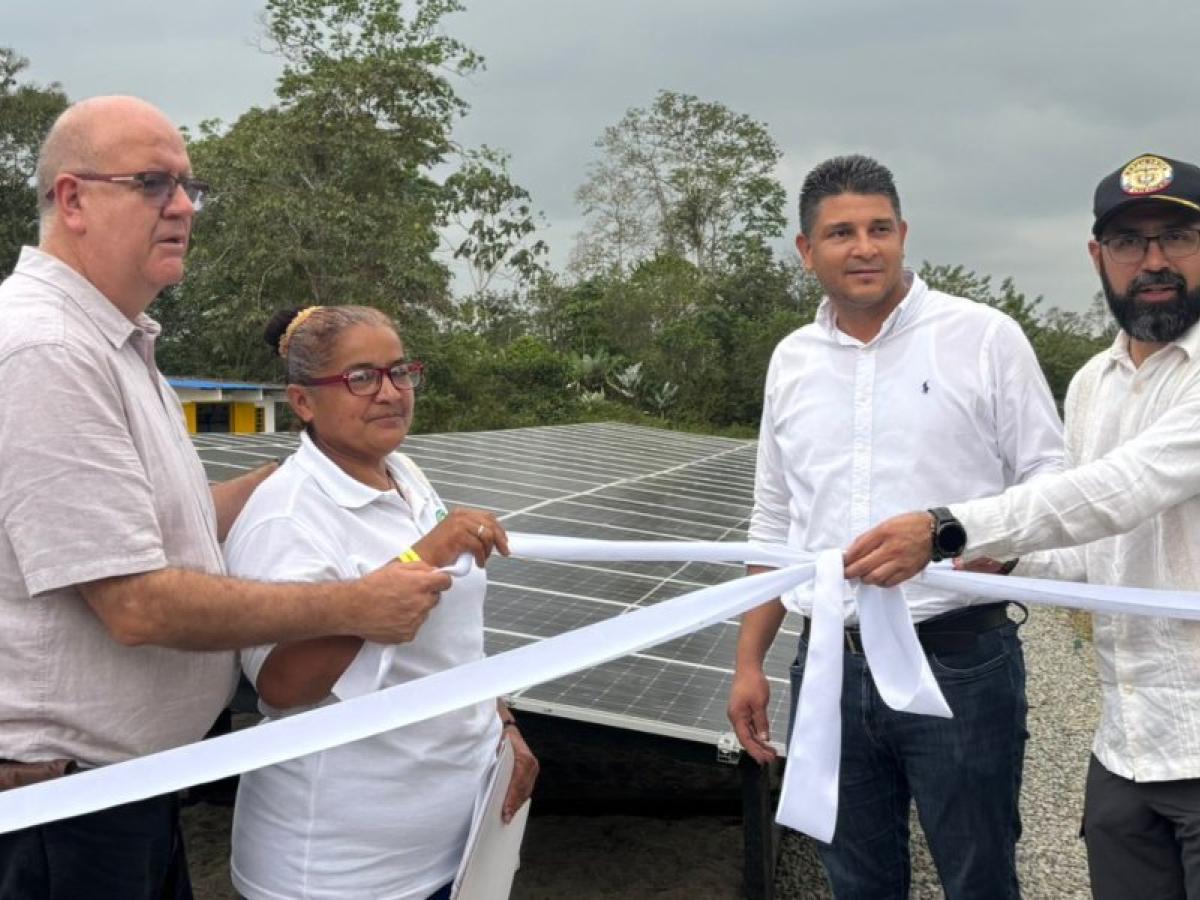 Granja de energía solar inaugurada en Tumaco