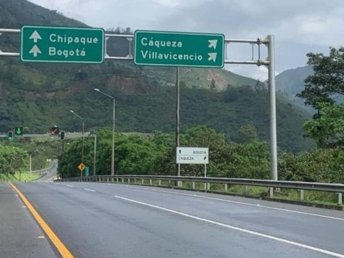 Vía Bogotá-Villavicencio: Habilitada la variante en la vía 