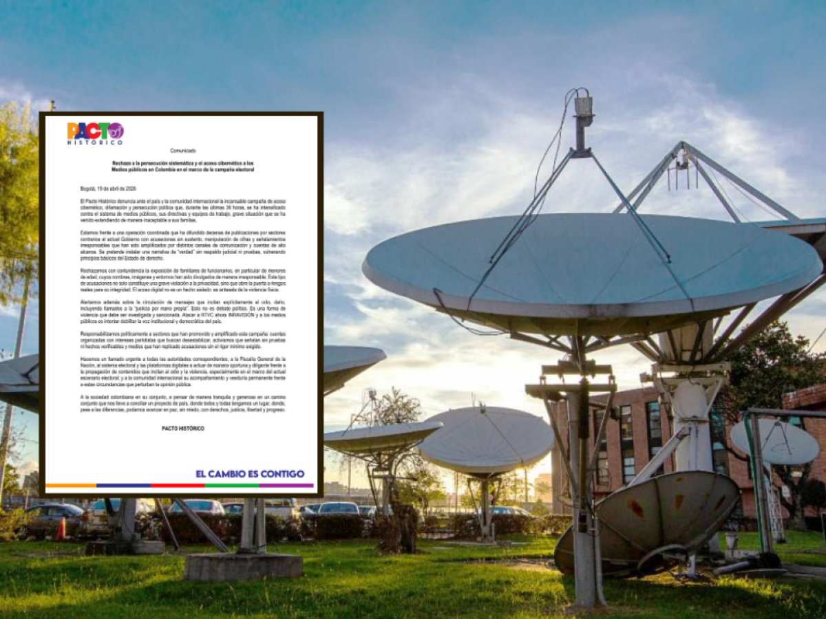 Pacto Histórico rechaza persecución sistemática y acoso cibernético al Sistema de Medios Públicos