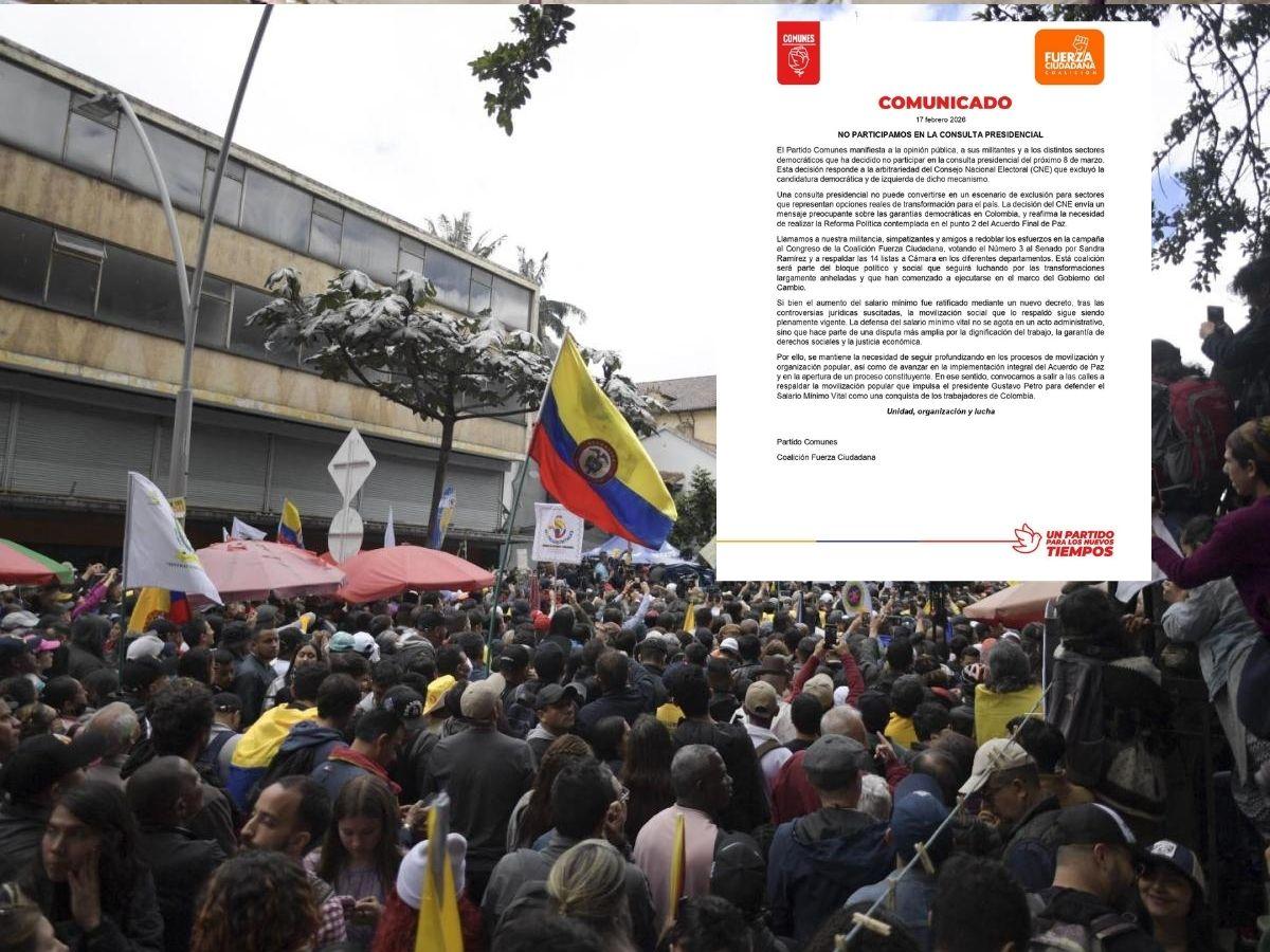 Partido Comunes no participa consulta presidencial