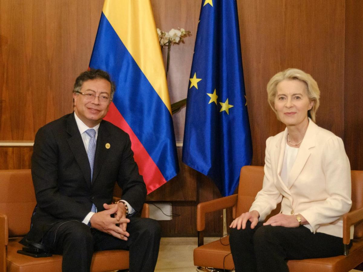 El presidente Petro y la presidenta de la Comisión Europea, Ursula von der Leyen