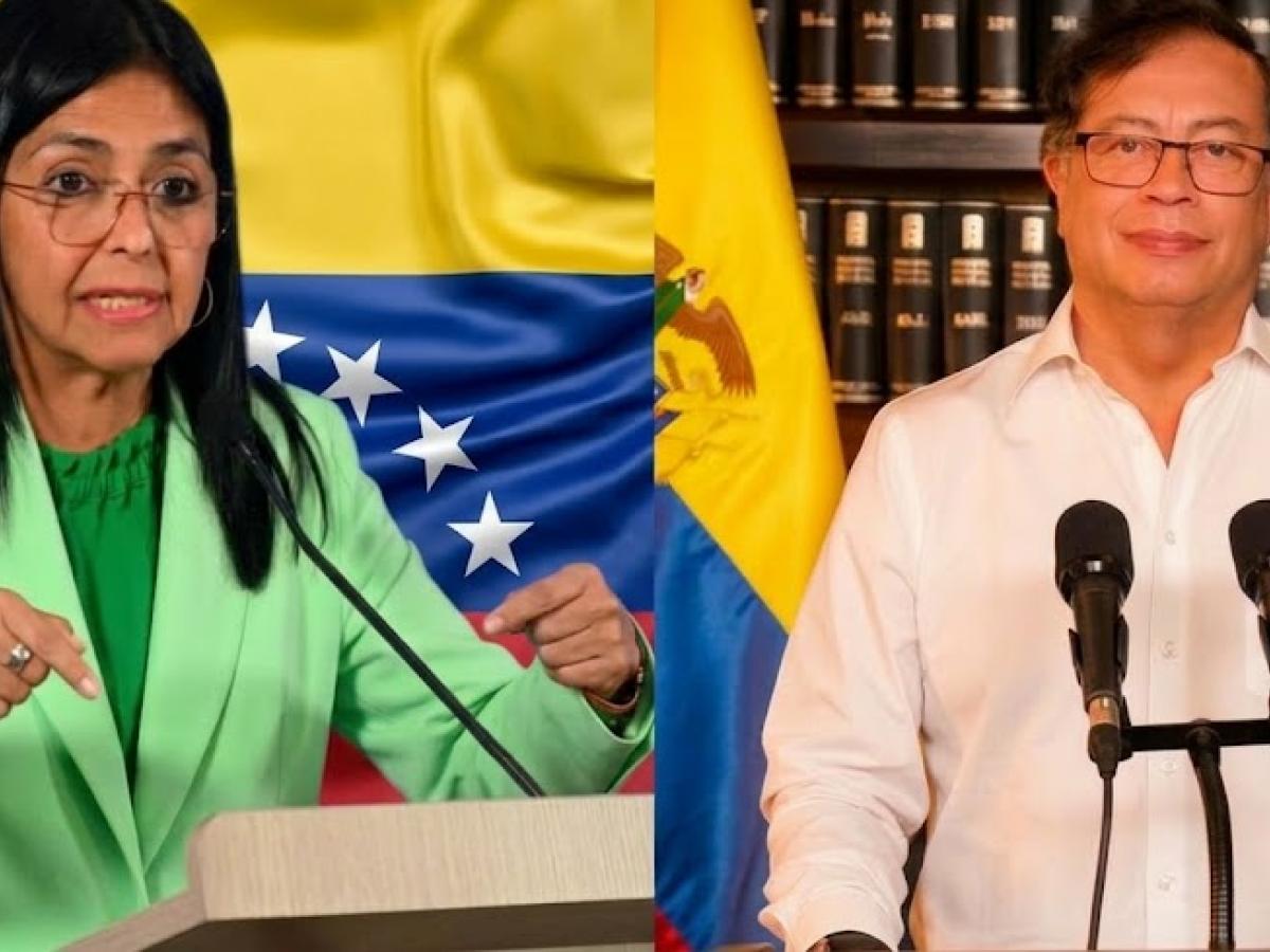 Primer encuentro entre Gustavo Petro y Delcy Rodríguez