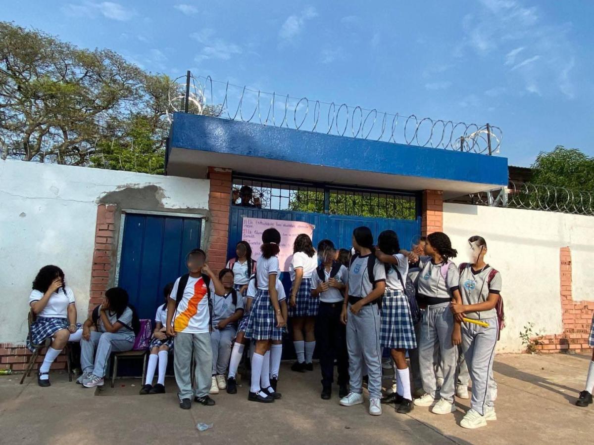 Protesta estudiantes Agustín Codazzi PAE