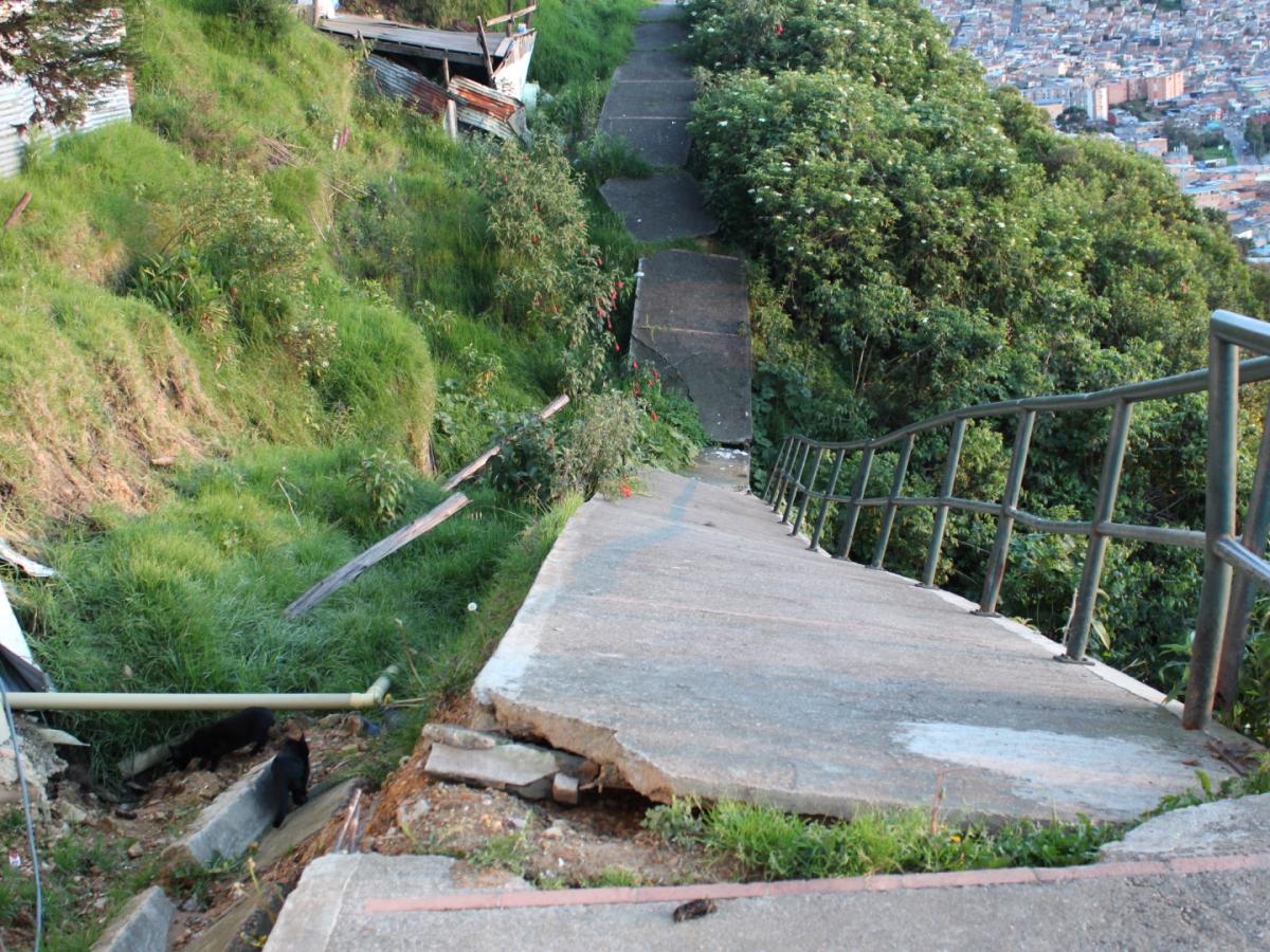 Bogotá: puente a punto de colapsar en el oriente de la ciudad