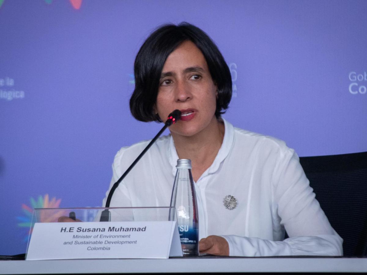 Susana Muhamad.  Ministra de Ambiente y Desarrollo Sostenible.