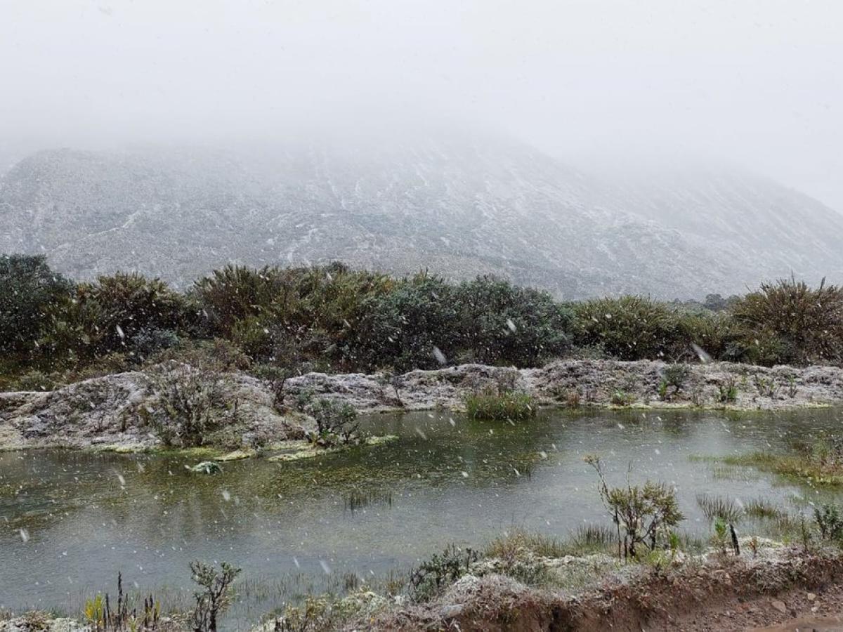 Nevada en el páramo de Sumapaz luego de 60 años | Bogotá