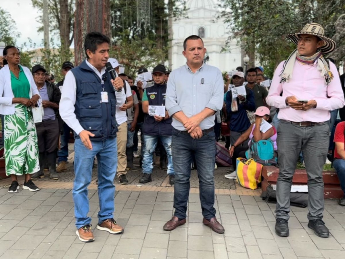 Tambo: manifestantes quieren hablar con Gustavo Petro