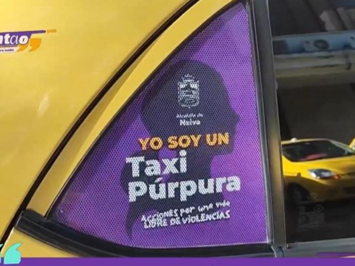 Taxis púrpura en Neiva