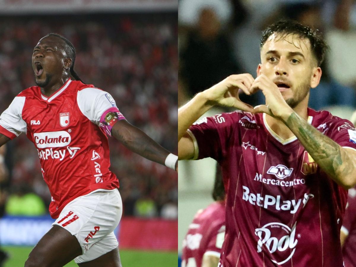 Santa Fe y Tolima decidirán al finalista de la liga colombiana en Ibagué