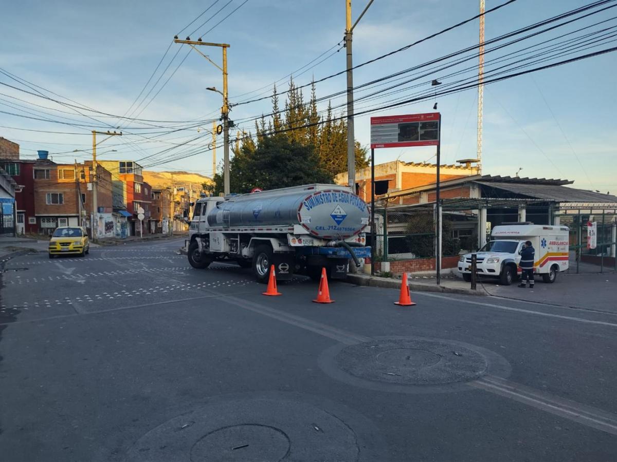 Usme amanece sin servicio de agua: autoridades atienden la contingencia