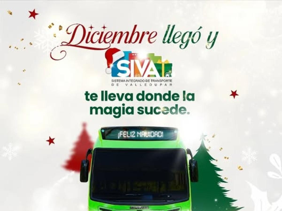 Ruta navideña gratuita en Valledupar