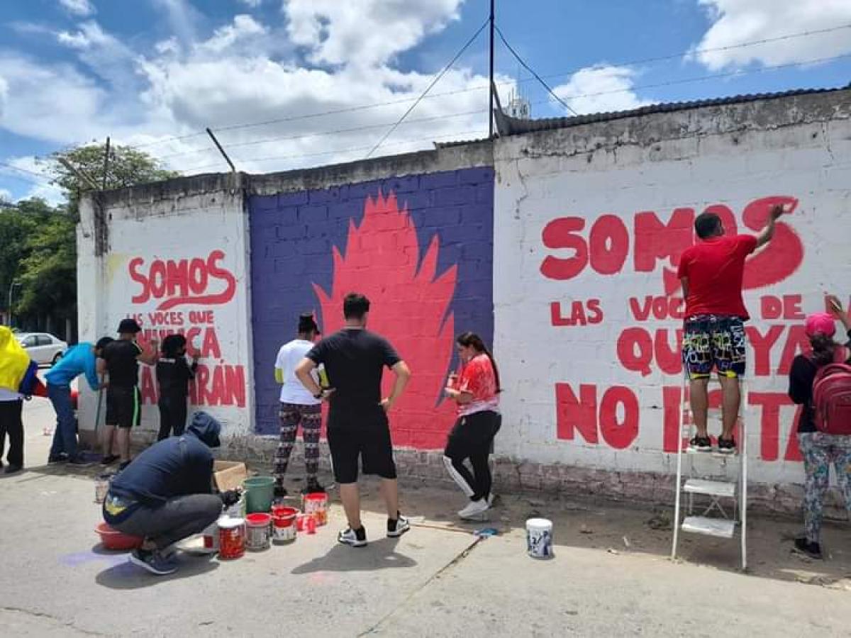 Borran murales realizados por jóvenes en Riohacha