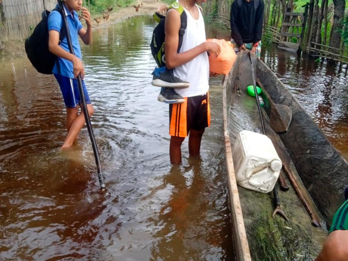  Inundaciones en La Mojana sucreña: 25 mil estudiantes afectados