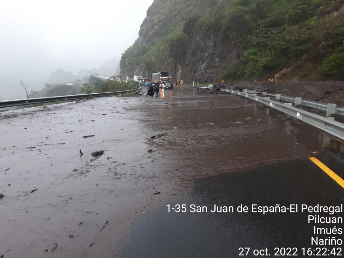 Nariño: paso restringido en vía entre Pasto – Ipiales