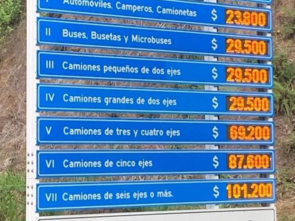 Peaje de la vía Manizales - Medellín subió de precio