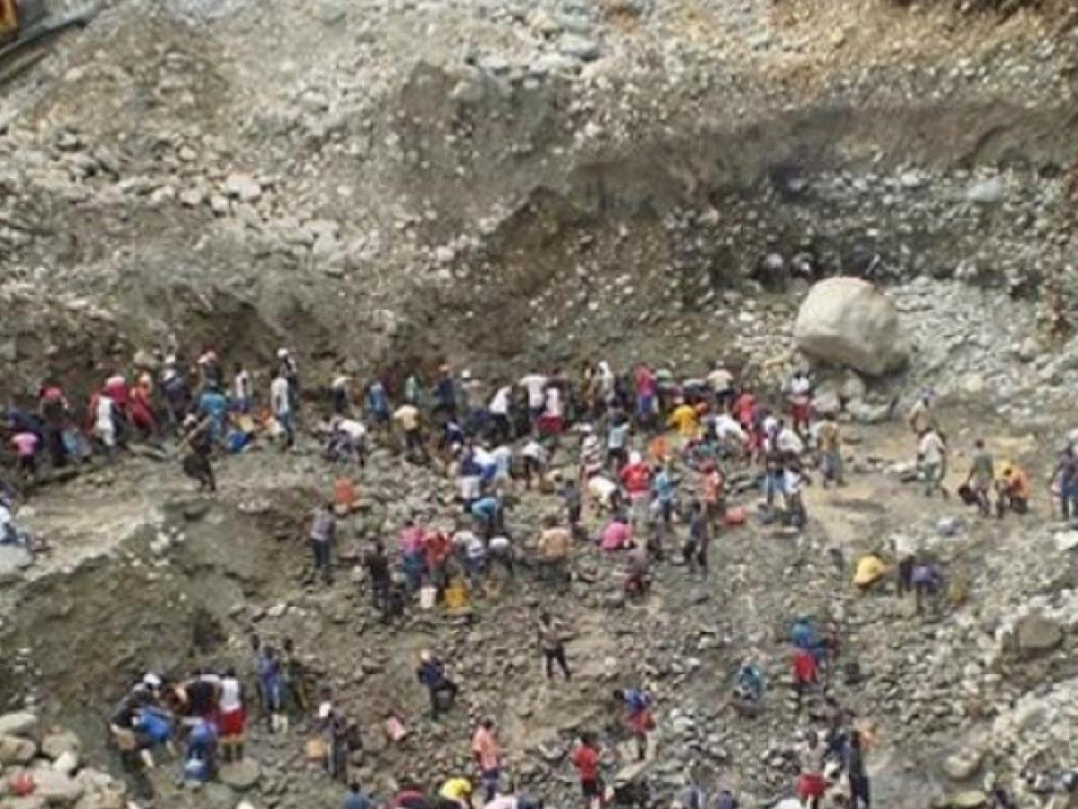 Derrumbe de mina en Cauca