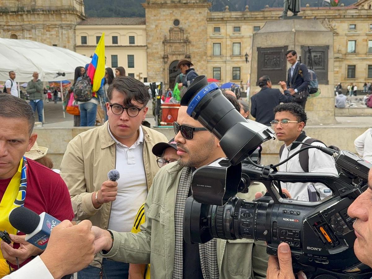 Agresión contra equipo de RTVC en marchas de la oposición